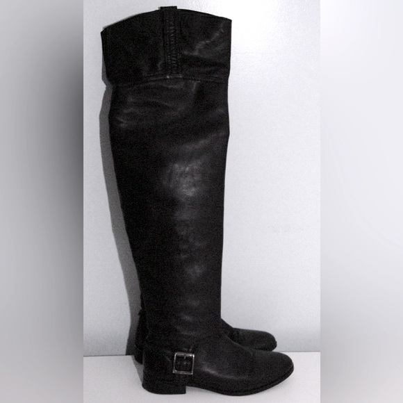 ZARA- ladies Leather over the knee rider boots - Picture 3 of 5